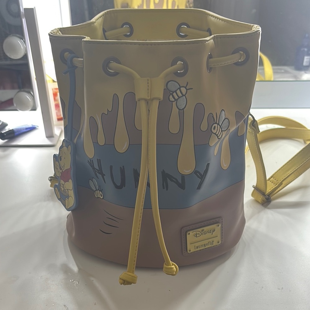 Loungefly Winnie the Pooh Bucket Bag - Yellow and Brown